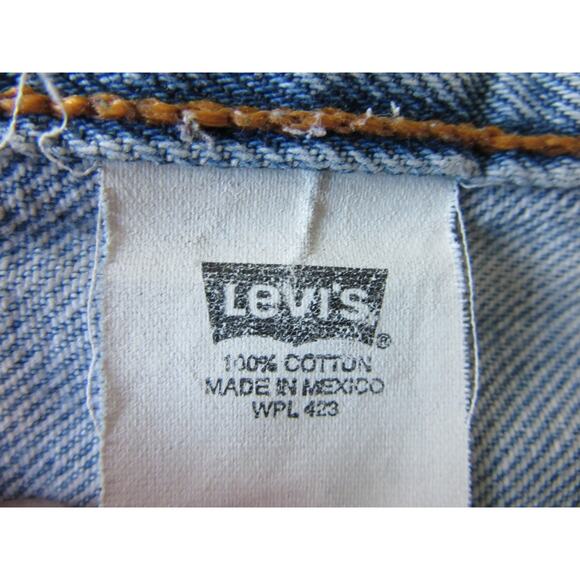 LEVI'S 501xx Blue Denim Cotton 31x28 Button Closure Men's Jeans - Picture 5 of 5